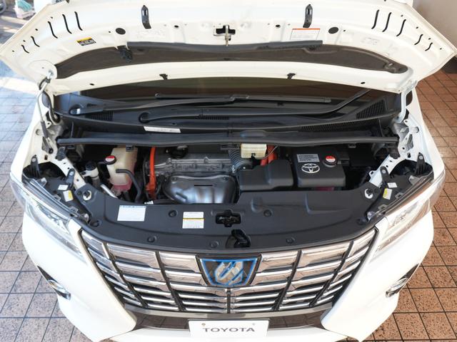 アルファードハイブリッド エグゼクティブラウンジ JBL 純正ナビ フルセグTV 黒革シート 全方位カメラ FDモニター AC100V ステアヒーター プリクラ 純正マッド 純正バイザー シートメモリ ワンオーナー 記録簿完備 ディーラー整備車(61枚目)