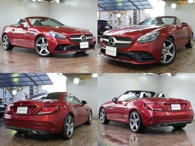 SLC SLC180 スポーツ 1オーナー 禁煙車 黒革シート 純正ナビフルセグTV 黒革パワーシート バックカメラ 純正18AW シートヒーター ETC2.0 LKA BSM 追従式クルコン パドルシフト 保証書 取説 スマキ2本(3枚目)