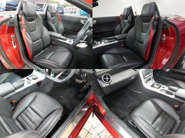 SLC SLC180 スポーツ 1オーナー 禁煙車 黒革シート 純正ナビフルセグTV 黒革パワーシート バックカメラ 純正18AW シートヒーター ETC2.0 LKA BSM 追従式クルコン パドルシフト 保証書 取説 スマキ2本(4枚目)