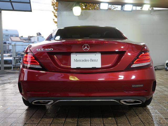 SLC SLC180 スポーツ 1オーナー 禁煙車 黒革シート 純正ナビフルセグTV 黒革パワーシート バックカメラ 純正18AW シートヒーター ETC2.0 LKA BSM 追従式クルコン パドルシフト 保証書 取説 スマキ2本(17枚目)