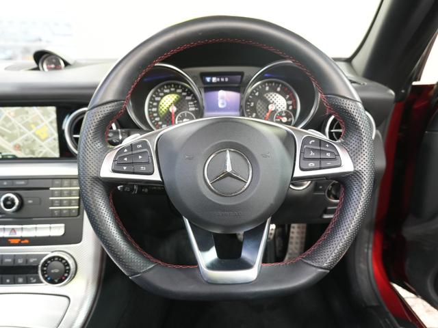 SLC SLC180 スポーツ 1オーナー 禁煙車 黒革シート 純正ナビフルセグTV 黒革パワーシート バックカメラ 純正18AW シートヒーター ETC2.0 LKA BSM 追従式クルコン パドルシフト 保証書 取説 スマキ2本(24枚目)