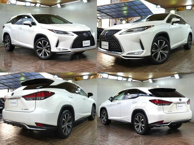 RX RX450h バージョンL サンルーフ ナビ フルセグ 全方位カメラ 黒本革シート HUD パワーバックドア シートヒーター ベンチレーション ステアリングヒーター 純正フロントドラレコ スマートキー2つ カードキー(3枚目)