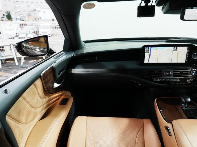 ＬＳ ＬＳ５００ｈ　Ｉパッケージ　純正ナビ　フルセグＴＶ　Ｂｌｕｅｔｏｏｔｈ　茶革シート　プッシュスタート　スマートキー　全方位カメラ　シートエアコン　ステアヒーター　ステアスイッチ　パドルシフト　クルコン　ＨＵＤ　シートメモリ（15枚目）