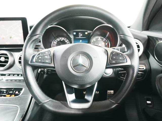 Ｃクラス Ｃ２２０ｄアバンギャルド　ＡＭＧライン　純正ナビ　フルセグテレビ　黒革シート　パワーシート　シートヒーター　バックカメラ　アンビエントライト　ブラインドスポットアシスト　アテンションアシスト　パドルシフト　純正フロアマット　ステアスイッチ（18枚目）