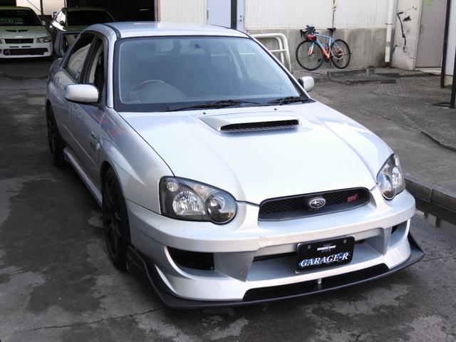 インプレッサ ＷＲＸ　ＢＬＩＴＺ車高調　柿本マフラー　ＨＫＳエアクリ　Ｍｓｐｏｒｔｓフロントバンパー　ＷＯＲＫエモーション１８インチ　ＧＤＢ用リアスポイラー（5枚目）