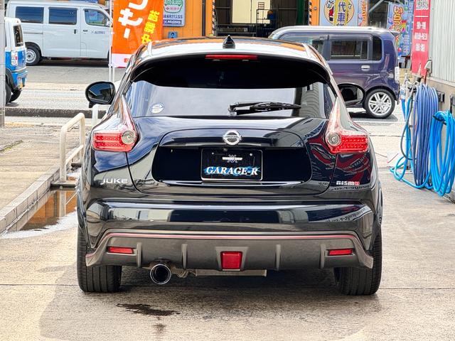 ジューク ニスモ　純正フルエアロ　ＢＬＩＴＺ車高調　ＲＡＹ’Ｓ２０インチＡＷ　柿本改マフラー　ナビ　ＴＶ　ＥＴＣ　Ｂｌｕｅｔｏｏｔｈオーディオ　ＨＩＤ　バックカメラ　社外ＬＥＤテール　スマートキー　保証書　取扱説明書（11枚目）