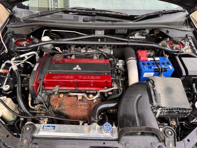 ランサー ＧＳＲエボリューションＩＸ　６速ＭＴ　ＨＫＳマフラー　ＢＬＩＴＺ車高調　ＢＬＩＴＺアルミラジエター　ＷＯＲＫエモーション１８インチ　ブレンボキャリパー　ＭＩＶＥＣターボ　ＨＩＤ　ナビ　ＥＴＣ　地デジＴＶ　Ｂｌｕｅｔｏｏｔｈ（33枚目）