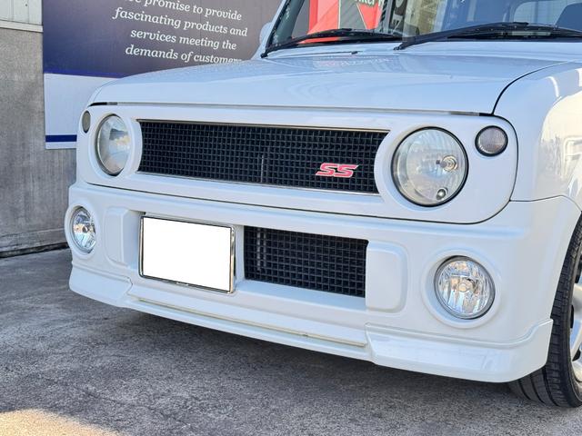 アルトラパン SS 後期型 5速MT オルタネ-タ ドライブシャフトリビルト交換済 PCVバルブ スパ-クプラグ ファンベルト タペットカバ-パッキン デフシ-ル タイロッドエンドブ-ツ交換済 純正フルエアロ ロ-ダウン(7枚目)