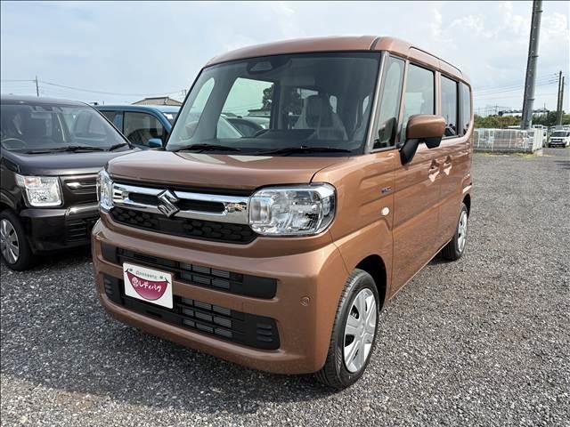 スペーシア ハイブリッドＧ　届出済未使用車　スズキセーフティサポート　横滑り防止装置　両側スライドドア　オートエアコン　オートライト　プッシュスタート　スマートキー　パワーウインドウ　アイドリングストップ　禁煙車　修復歴無（6枚目）