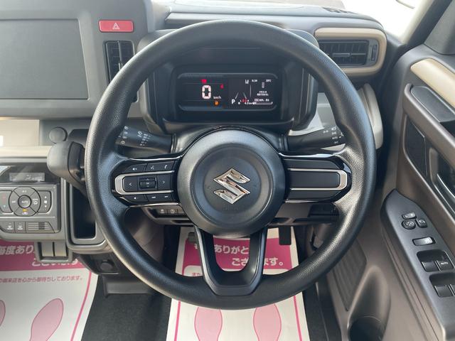 スペーシア ハイブリッドＧ　届出済未使用車　スズキセーフティサポート　横滑り防止装置　両側スライドドア　オートエアコン　オートライト　プッシュスタート　スマートキー　パワーウインドウ　アイドリングストップ　禁煙車　修復歴無（28枚目）