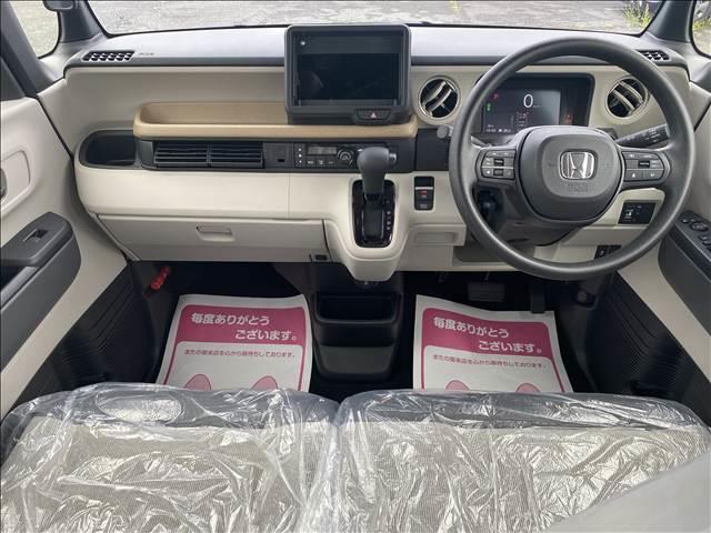 Ｎ－ＢＯＸ ベースグレード　届出済未使用車　衝突軽減ブレーキ　両側スライドドア　ＬＥＤヘッドライト　スマートキー　オートエアコン　アイドリングストップ　禁煙車　パワーステアリング　パワーウインドウ　修復歴無（7枚目）