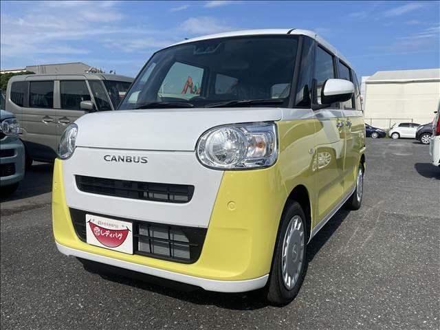 ムーヴキャンバス ストライプスＸ　届出済未使用車　両側電動スライドドア　衝突軽減ブレーキシステム　アイドリングストップ　コーナーセンサー　パーキングセンサー　オートエアコン　スマートキー　禁煙車　パワーステアリング　修復歴無（6枚目）