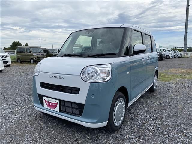 ムーヴキャンバス ストライプスＸ　届出済未使用車　両側電動スライドドア　衝突軽減ブレーキシステム　アイドリングストップ　コーナーセンサー　パーキングセンサー　オートエアコン　スマートキー　禁煙車　パワーステアリング　修復歴無（6枚目）