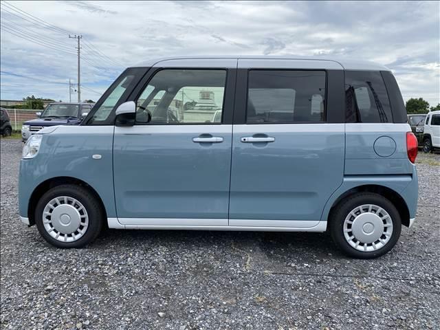 ムーヴキャンバス ストライプスＸ　届出済未使用車　両側電動スライドドア　衝突軽減ブレーキシステム　アイドリングストップ　コーナーセンサー　パーキングセンサー　オートエアコン　スマートキー　禁煙車　パワーステアリング　修復歴無（7枚目）