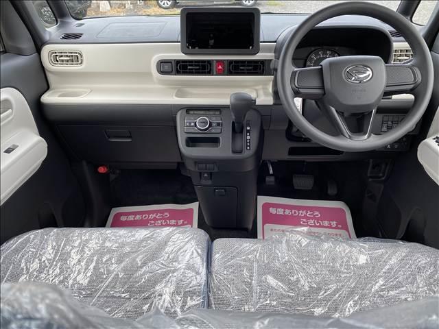 ムーヴキャンバス ストライプスＸ　届出済未使用車　両側電動スライドドア　衝突軽減ブレーキシステム　アイドリングストップ　コーナーセンサー　パーキングセンサー　オートエアコン　スマートキー　禁煙車　パワーステアリング　修復歴無（13枚目）