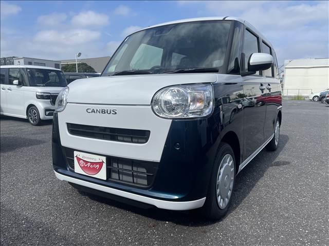 ムーヴキャンバス ストライプスＸ　届出済未使用車　両側電動スライドドア　衝突軽減ブレーキシステム　アイドリングストップ　コーナーセンサー　パーキングセンサー　オートエアコン　スマートキー　禁煙車　パワーステアリング　修復歴無（6枚目）