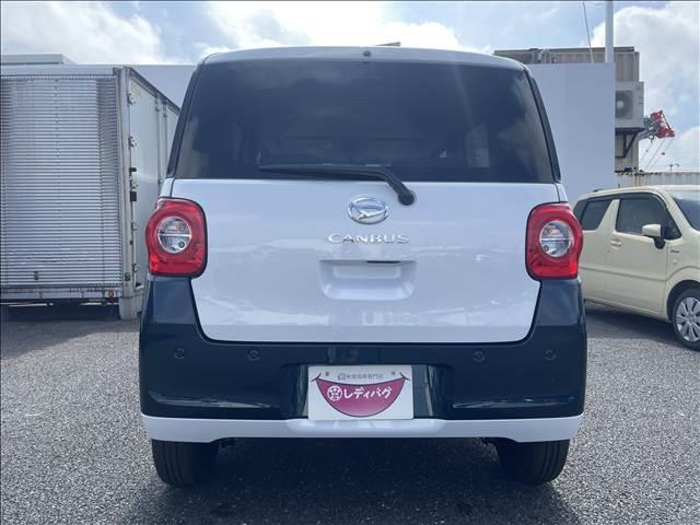 ムーヴキャンバス ストライプスＸ　届出済未使用車　両側電動スライドドア　衝突軽減ブレーキシステム　アイドリングストップ　コーナーセンサー　パーキングセンサー　オートエアコン　スマートキー　禁煙車　パワーステアリング　修復歴無（9枚目）