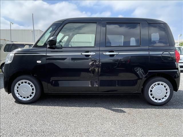 ムーヴキャンバス セオリーＸ　届出済未使用車　両側電動スライドドア　衝突軽減ブレーキシステム　アイドリングストップ　コーナーセンサー　パーキングセンサー　オートエアコン　スマートキー　禁煙車　パワーステアリング　修復歴無（7枚目）
