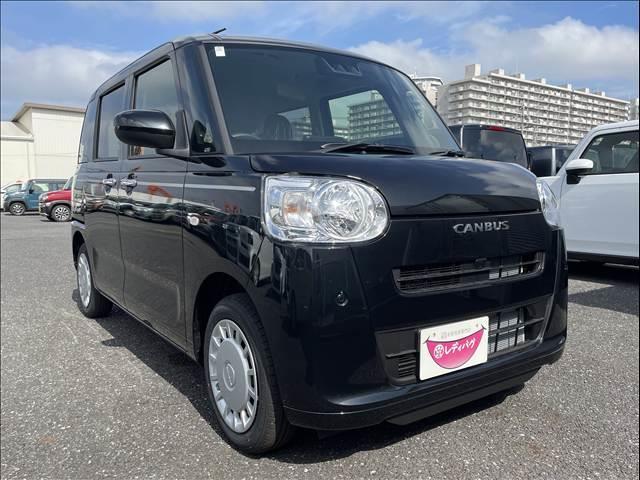 ムーヴキャンバス セオリーＸ　届出済未使用車　両側電動スライドドア　衝突軽減ブレーキシステム　アイドリングストップ　コーナーセンサー　パーキングセンサー　オートエアコン　スマートキー　禁煙車　パワーステアリング　修復歴無（12枚目）