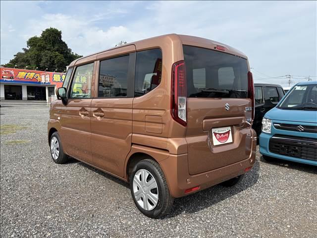 スペーシア ハイブリッドG 届出済未使用車 スズキセーフティサポート 横滑り防止装置 両側スライドドア オートエアコン オートライト プッシュスタート スマートキー パワーウインドウ アイドリングストップ 禁煙車 修復歴無(8枚目)