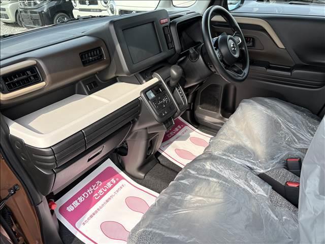 スペーシア ハイブリッドG 届出済未使用車 スズキセーフティサポート 横滑り防止装置 両側スライドドア オートエアコン オートライト プッシュスタート スマートキー パワーウインドウ アイドリングストップ 禁煙車 修復歴無(14枚目)