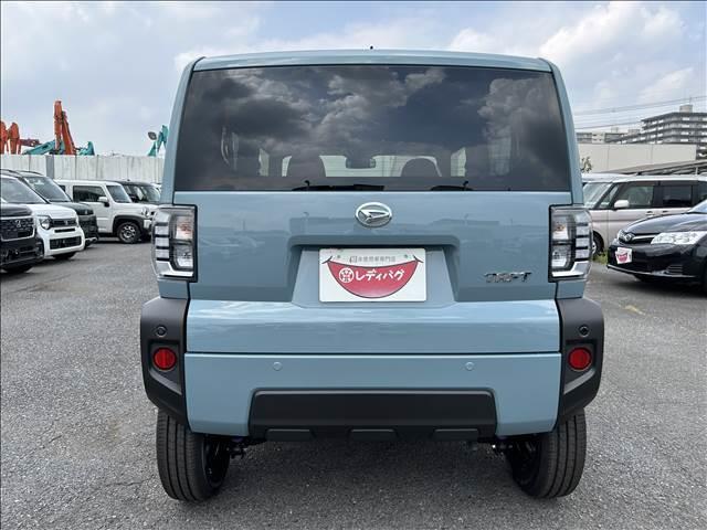 タフト Ｘ　届出済未使用車　スカイフィールトップ　スマートキー　衝突軽減ブレーキシステム　横滑り防止装置　ＬＥＤ　　禁煙車　オートエアコン　セキュリティアラーム　　パワーステアリング　パワーウインドウ　修復歴無（9枚目）