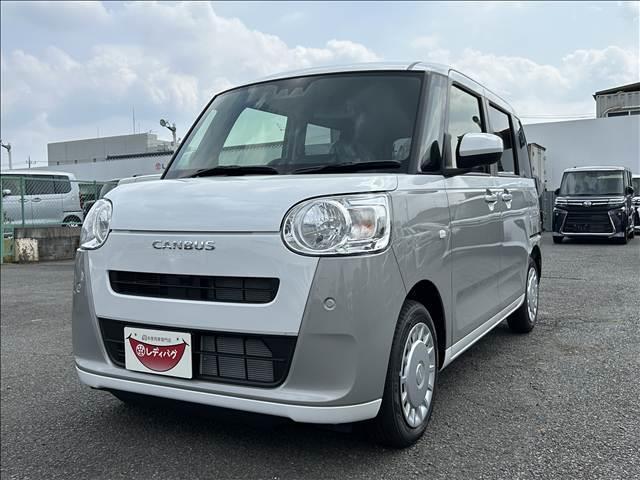 ムーヴキャンバス ストライプスＸ　届出済未使用車　両側電動スライドドア　衝突軽減ブレーキシステム　アイドリングストップ　コーナーセンサー　パーキングセンサー　オートエアコン　スマートキー　禁煙車　パワーステアリング　修復歴無（6枚目）