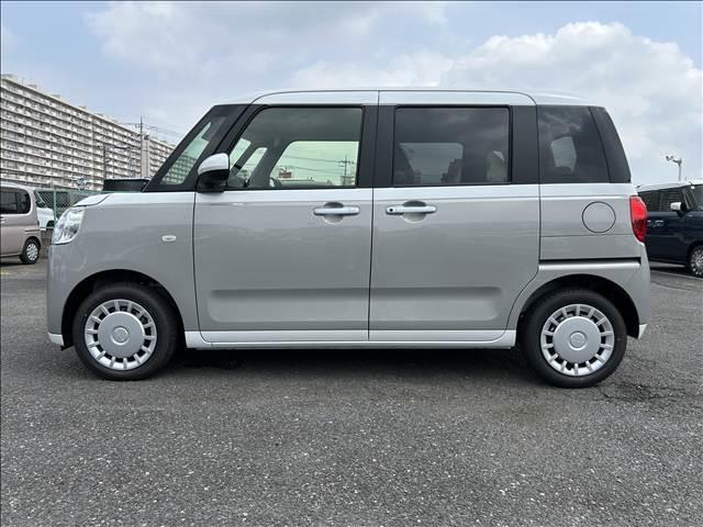 ムーヴキャンバス ストライプスＸ　届出済未使用車　両側電動スライドドア　衝突軽減ブレーキシステム　アイドリングストップ　コーナーセンサー　パーキングセンサー　オートエアコン　スマートキー　禁煙車　パワーステアリング　修復歴無（7枚目）