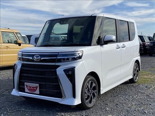 タント カスタムＸ　届出済未使用車　衝突軽減ブレーキ　ＬＥＤヘッドライト　衝突軽減ブレーキ　ロングスライドシート　　衝突軽減ブレーキ　ピラーレス　アイドリングストップ　横滑り防止装置　オートエアコン　禁煙車　修復歴無（6枚目）