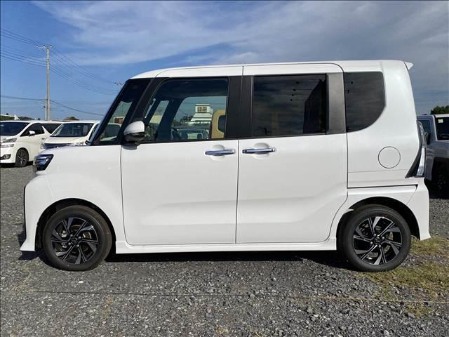 タント カスタムＸ　届出済未使用車　衝突軽減ブレーキ　ＬＥＤヘッドライト　衝突軽減ブレーキ　ロングスライドシート　　衝突軽減ブレーキ　ピラーレス　アイドリングストップ　横滑り防止装置　オートエアコン　禁煙車　修復歴無（7枚目）