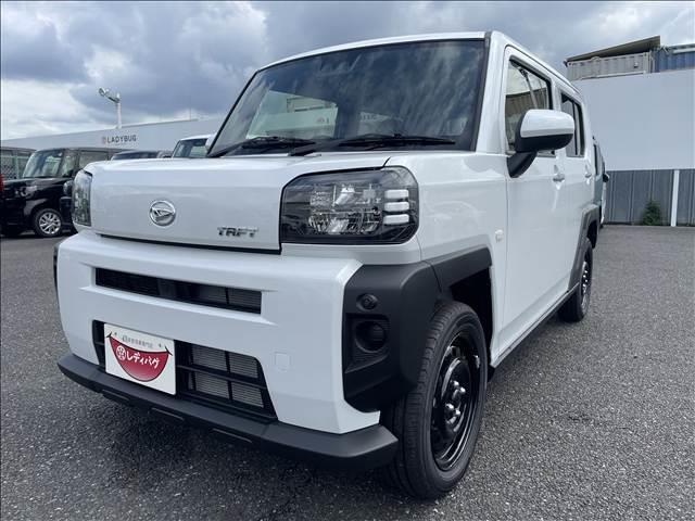 タフト Ｘ　届出済未使用車　スカイフィールトップ　スマートキー　衝突軽減ブレーキシステム　横滑り防止装置　ＬＥＤ　　禁煙車　オートエアコン　セキュリティアラーム　　パワーステアリング　パワーウインドウ　修復歴無（6枚目）