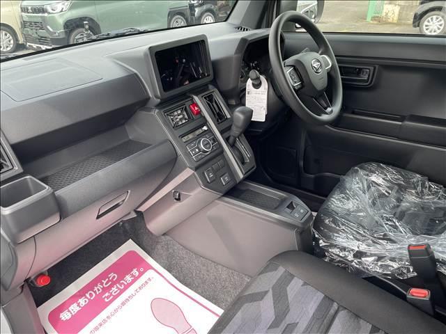 タフト Ｘ　届出済未使用車　スカイフィールトップ　スマートキー　衝突軽減ブレーキシステム　横滑り防止装置　ＬＥＤ　　禁煙車　オートエアコン　セキュリティアラーム　　パワーステアリング　パワーウインドウ　修復歴無（14枚目）