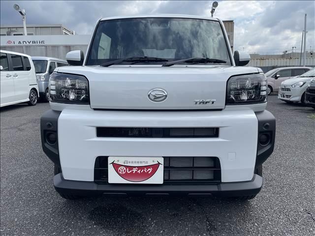 タフト Ｘ　届出済未使用車　スカイフィールトップ　スマートキー　衝突軽減ブレーキシステム　横滑り防止装置　ＬＥＤ　　禁煙車　オートエアコン　セキュリティアラーム　　パワーステアリング　パワーウインドウ　修復歴無（5枚目）