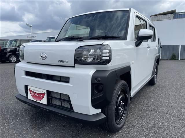 タフト Ｘ　届出済未使用車　スカイフィールトップ　スマートキー　衝突軽減ブレーキシステム　横滑り防止装置　ＬＥＤ　　禁煙車　オートエアコン　セキュリティアラーム　　パワーステアリング　パワーウインドウ　修復歴無（6枚目）