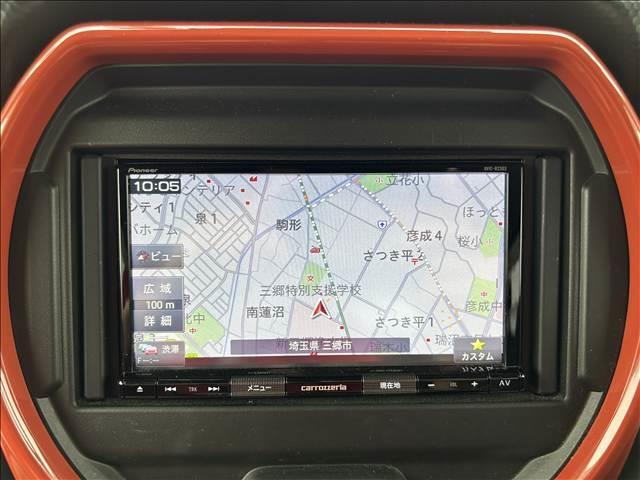 ハスラー ハイブリッドＸ　スマートキー　シートヒーター　衝突被害軽減ブレーキ　アイドリングストップ　ＥＳＣ　アンチロックブレーキ　エアバック　ＬＥＤヘッドライト　アルミホイール　ＥＴＣ　ナビ　ワンセグＴＶ　パワーステアリング（5枚目）