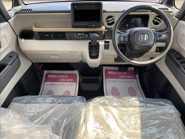 N-BOX ベースグレード 届出済未使用車 衝突軽減ブレーキ 両側スライドドア LEDヘッドライト スマートキー プッシュスタート オートエアコン アイドリングストップ 禁煙車 パワーステアリング パワーウインドウ 修復歴無(13枚目)