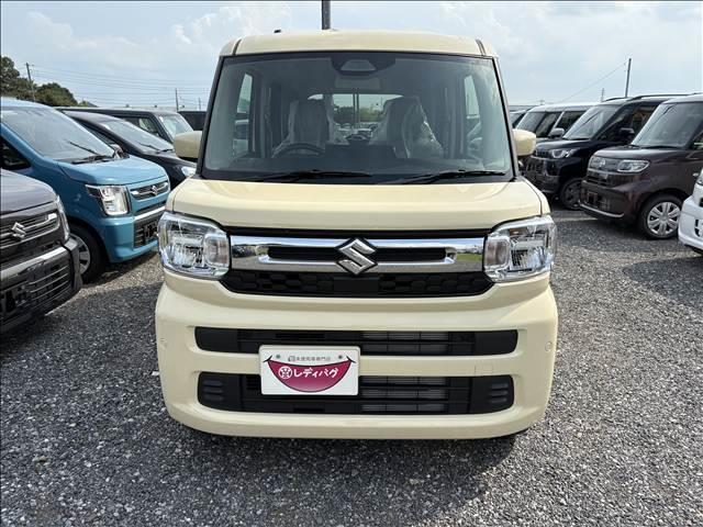 スペーシア ハイブリッドＧ　１１／２２－１１／２８限定　届出済未使用車　スズキセーフティサポート　横滑り防止装置　両側スライドドア　オートライト　スマートキー　パワーウインドウ　アイドリングストップ　禁煙車　修復歴無（5枚目）