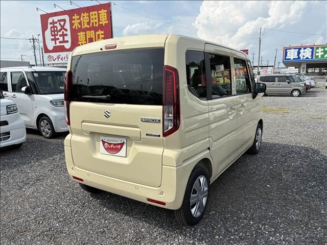 スペーシア ハイブリッドＧ　１１／２２－１１／２８限定　届出済未使用車　スズキセーフティサポート　横滑り防止装置　両側スライドドア　オートライト　スマートキー　パワーウインドウ　アイドリングストップ　禁煙車　修復歴無（10枚目）