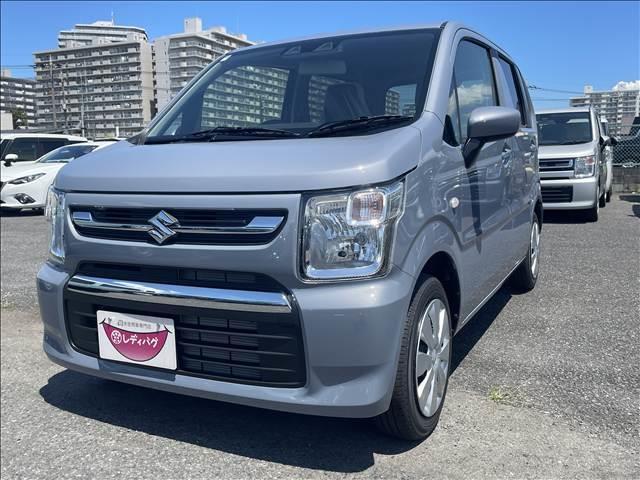 ワゴンＲ ＦＸ　届出済未使用車　ＣＤプレーヤー付き　衝突軽減ブレーキ　横滑り防止装置　ヘッドランプハロゲン　スマートキー　禁煙車　オートエアコン　セキュリティアラーム　パワーウインドウ　修復歴無（6枚目）