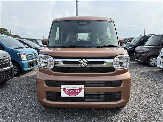 スペーシア ハイブリッドＧ　届出済未使用車　スズキセーフティサポート　横滑り防止装置　両側スライドドア　オートエアコン　オートライト　プッシュスタート　スマートキー　パワーウインドウ　アイドリングストップ　禁煙車　修復歴無（5枚目）