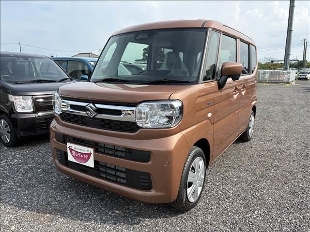 スペーシア ハイブリッドＧ　届出済未使用車　スズキセーフティサポート　横滑り防止装置　両側スライドドア　オートエアコン　オートライト　プッシュスタート　スマートキー　パワーウインドウ　アイドリングストップ　禁煙車　修復歴無（6枚目）