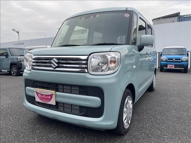 スペーシア ハイブリッドG スズキセーフティサポート 横滑り防止装置 両側スライドドア オートエアコン オートライト プッシュスタート スマートキー パワーウインドウ アイドリングストップ 禁煙車 修復歴無(7枚目)