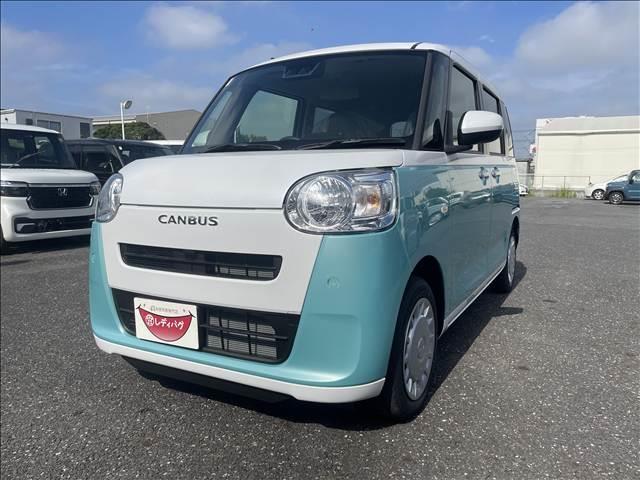 ムーヴキャンバス ストライプスＸ　届出済未使用車　両側電動スライドドア　衝突軽減ブレーキシステム　アイドリングストップ　コーナーセンサー　パーキングセンサー　オートエアコン　スマートキー　禁煙車　パワーステアリング　修復歴無（6枚目）