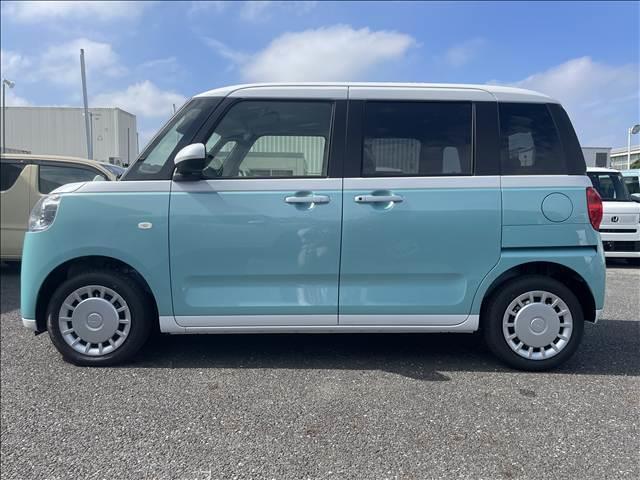 ムーヴキャンバス ストライプスＸ　届出済未使用車　両側電動スライドドア　衝突軽減ブレーキシステム　アイドリングストップ　コーナーセンサー　パーキングセンサー　オートエアコン　スマートキー　禁煙車　パワーステアリング　修復歴無（7枚目）