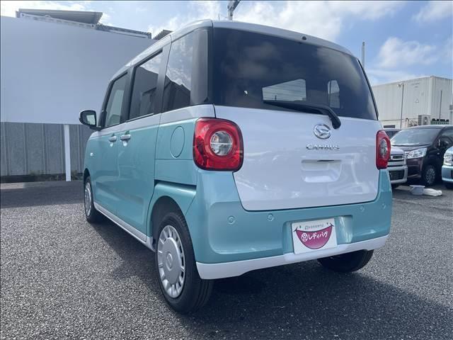 ムーヴキャンバス ストライプスＸ　届出済未使用車　両側電動スライドドア　衝突軽減ブレーキシステム　アイドリングストップ　コーナーセンサー　パーキングセンサー　オートエアコン　スマートキー　禁煙車　パワーステアリング　修復歴無（8枚目）