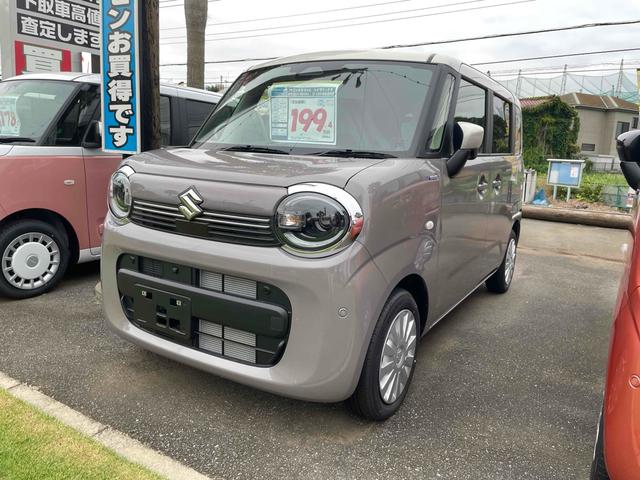 ワゴンＲスマイル ハイブリッドＳ　両側スライドドア・片側電動　クリアランスソナー　オートクルーズコントロール　衝突被害軽減システム　オートライト　ＬＥＤヘッドランプ　スマートキー　純正９インチ全方位モニター付ナビ　届出済未使用車（2枚目）