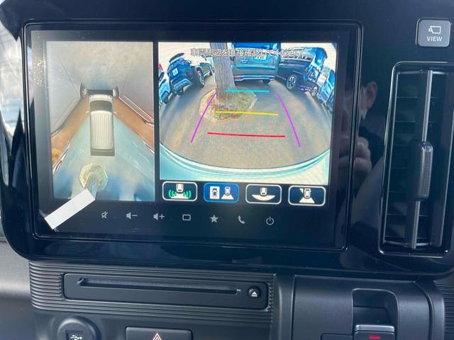 ワゴンＲスマイル ハイブリッドＳ　両側スライドドア・片側電動　クリアランスソナー　オートクルーズコントロール　衝突被害軽減システム　オートライト　ＬＥＤヘッドランプ　スマートキー　純正９インチ全方位モニター付ナビ　届出済未使用車（56枚目）