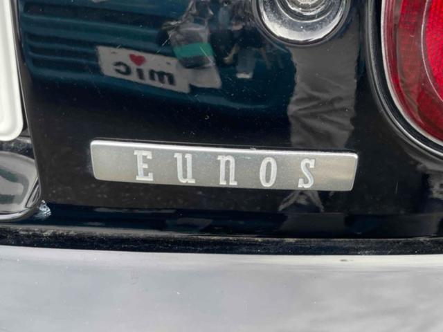 ユーノスロードスター ノーマルベース　オープンカー　ＭＴ　ハードトップ　ＲＡＹＳアルミホイール　ＢＲＩＤＥフルバケットシート　ｓｐａｒｃｏステアリング　ＣＤ　エアコン　パワーウィンドウ　リトラクタブルヘッドライト　ブラック全塗装（42枚目）