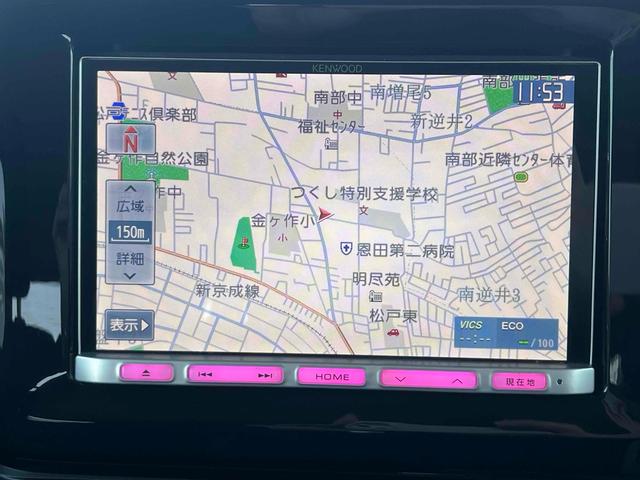 ワゴンＲスマイル ハイブリッドＳ　両側電動スライドドア　ナビ　クリアランスソナー　レーンアシスト　衝突被害軽減システム　オートライト　スマートキー　アイドリングストップ　電動格納ミラー　シートヒーター　ベンチシート　ＣＶＴ（4枚目）