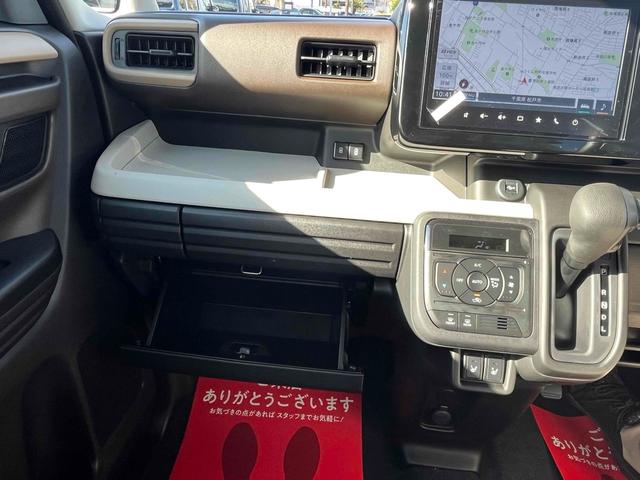 スペーシア ハイブリッドＸ　届出済み未使用車　全周囲カメラ　両側電動スライドドア　ナビ　ＴＶ　クリアランスソナー　衝突被害軽減システム　ＬＥＤヘッドランプ　スマートキー　アイドリングストップ　電動格納ミラー　シートヒーター（33枚目）